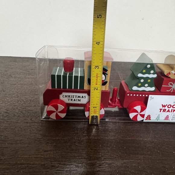 NEW Target Bullseye's Playground Christmas 2025 Wooden Train Set 6 Cars Holiday - Picture 15 of 16